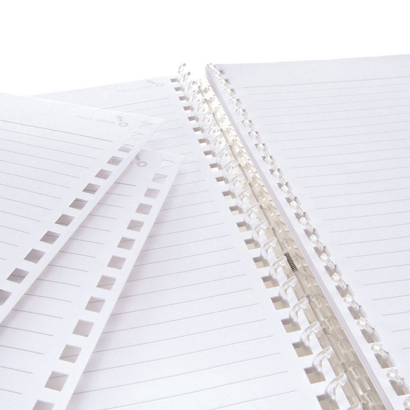 Lihit Lab Twist Ring Notebook, 9.9 x 7.3 Inches, Clear (N1608-1) - Image 3
